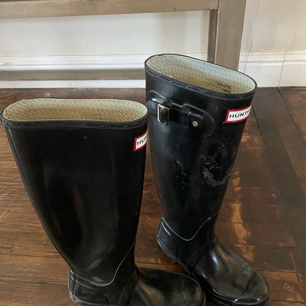 Hunter tall rain boots